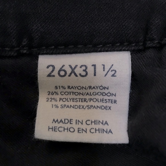 🏷️SOLD🏷️BKE Stella Black Slim Fit Low Rise Skinny Jeans Denim 5 Pockets 26x311/2 - Picture 11 of 12